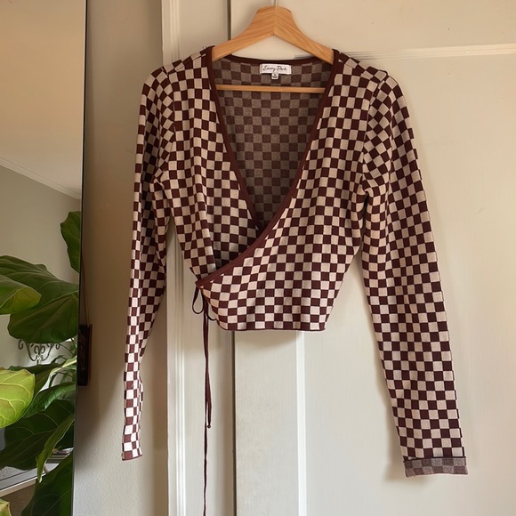 emory park Sweaters - Emory Park Cross-body Tie Sweater